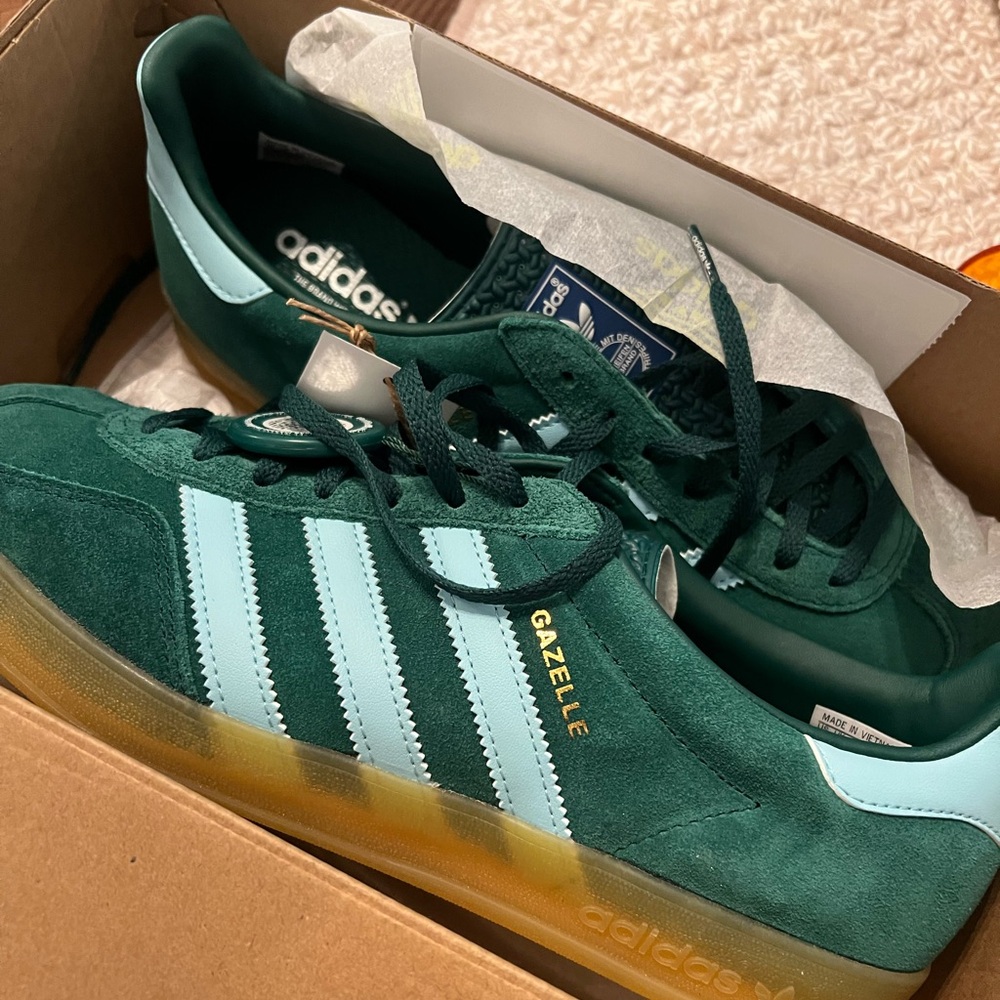 Adidas Gazelle Indoor- Collegiate Green NWT